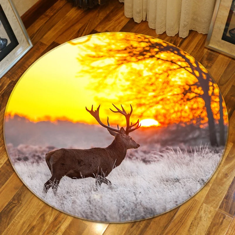 Deer Animal Dusk Forest Floor Mat Anti-Slip Carpet Room Round Mat High Quality Kitchen Bathroom Floor Mat Waterproof Floor Mat
Deer Animal Dusk Forest Floor Mat Anti-Slip Carpet Room Round Mat High Quality Kitchen Bathroom Floor Mat Waterproof Floor Mat
