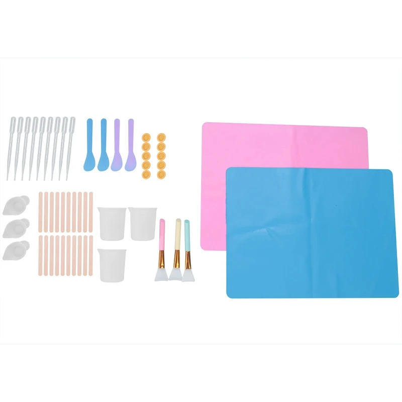 55PCS Epoxy Resin Tool Kit Beginners, Silicone Measuring Cups For Resin, Silicone Mixing Spoon For Resin Cast Making
55PCS Epoxy Resin Tool Kit Beginners, Silicone Measuring Cups For Resin, Silicone Mixing Spoon For Resin Cast Making