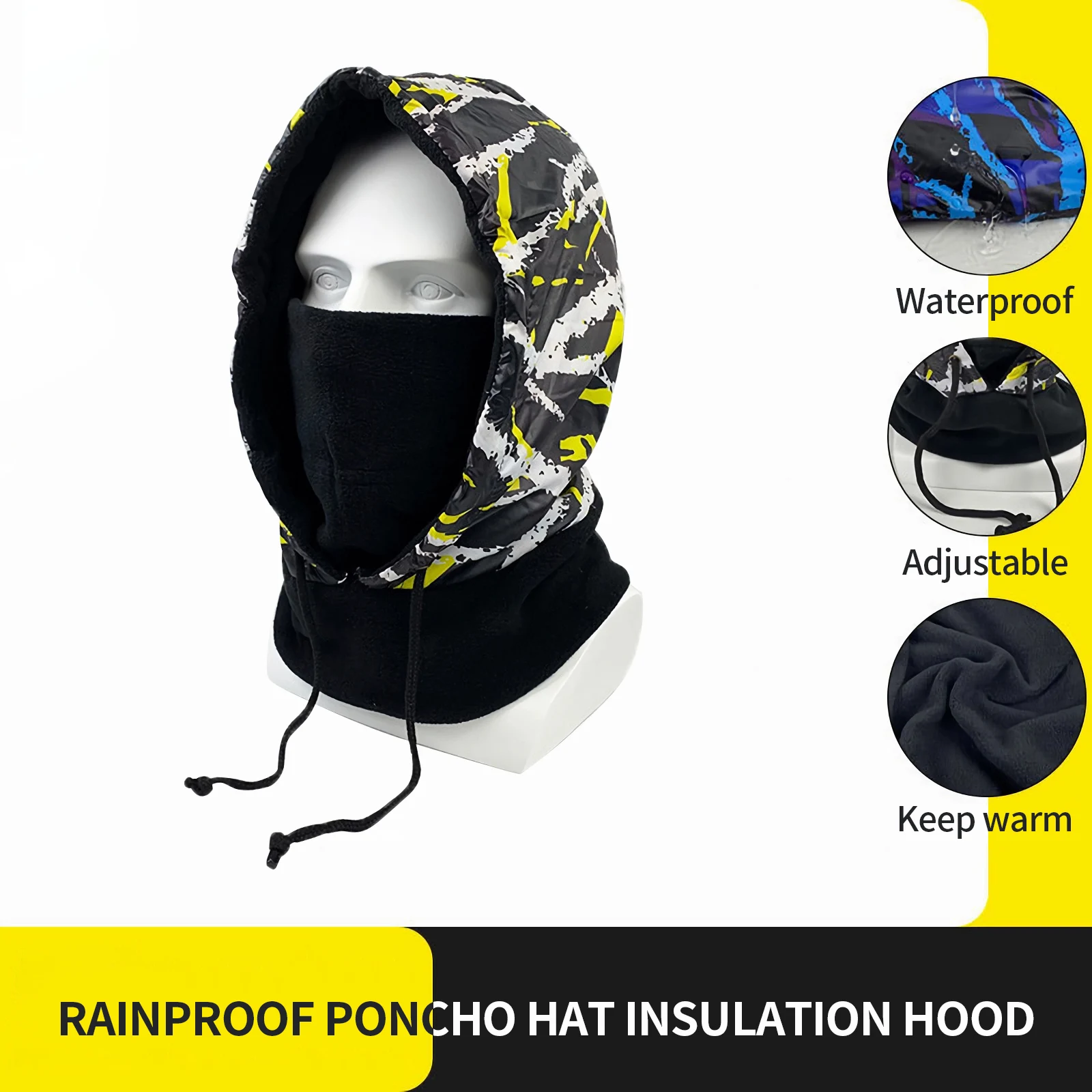 Winter Thermal Men & Women Hat Neck Warmer Scarf Waterproof Cycling Hat Hooded Neck Snowboard Face Mask Black/Red/Blue
Winter Thermal Men & Women Hat Neck Warmer Scarf Waterproof Cycling Hat Hooded Neck Snowboard Face Mask Black/Red/Blue