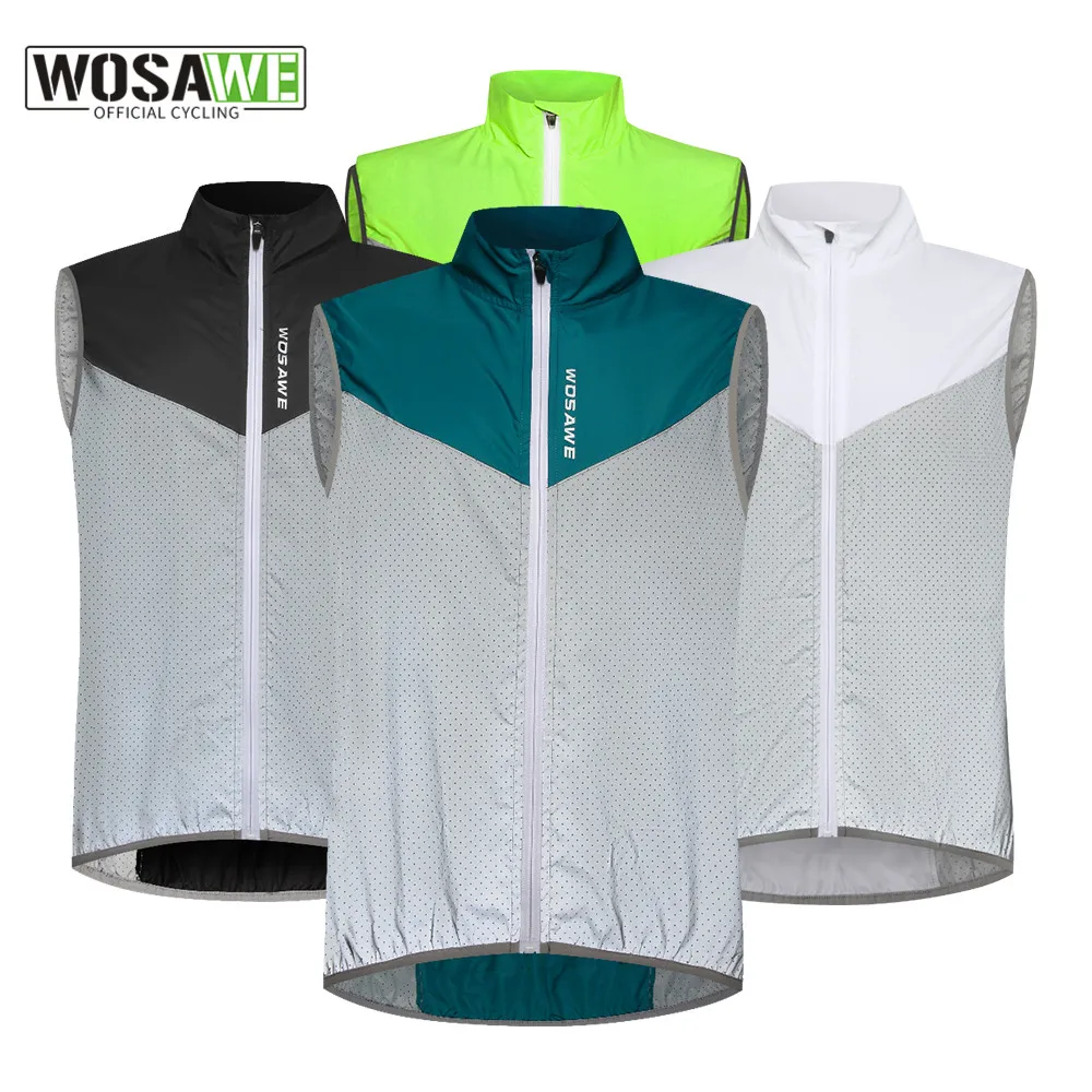 WOSAWE High Visibility Cycling Vest Windbreaker Night Running Reflective Gilet Thin Breathable Jogging Fishing Sportswear
WOSAWE High Visibility Cycling Vest Windbreaker Night Running Reflective Gilet Thin Breathable Jogging Fishing Sportswear