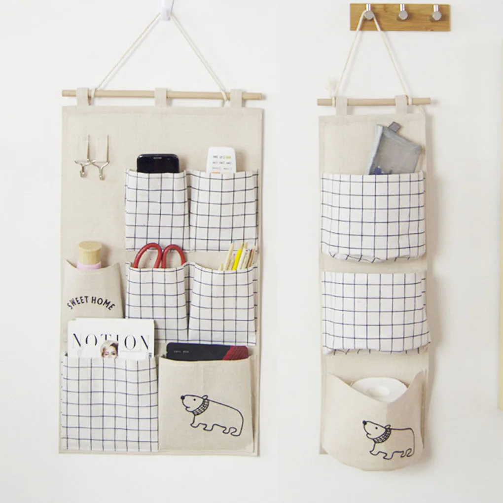 3/7 Pockets Cotton Linen Wall Door Closet Multi-layer Hanging Storage Organizer for Room Bathroom Rack Jewelry Storage Basket
3/7 Pockets Cotton Linen Wall Door Closet Multi-layer Hanging Storage Organizer for Room Bathroom Rack Jewelry Storage Basket