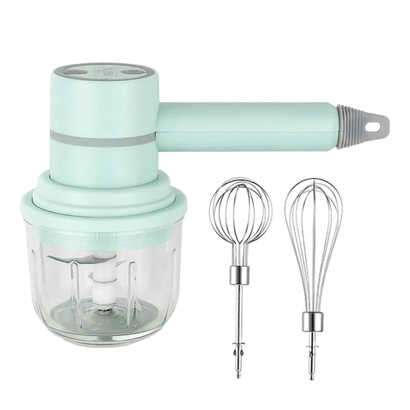2 in 1 Electric Hand Mixer Blender Garlic Chopper Portable Egg Beater USB Charging Household Electric Handheld Whisk
2 in 1 Electric Hand Mixer Blender Garlic Chopper Portable Egg Beater USB Charging Household Electric Handheld Whisk