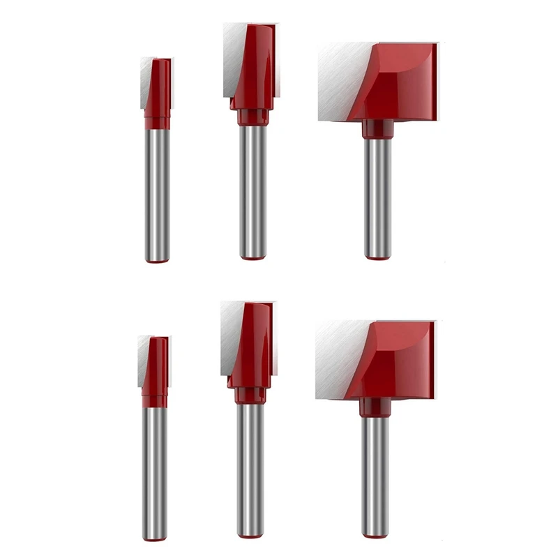 6Pcs Cleaning Bottom Router Bit Set 6Mm Shank Double Flute Carbide Cutter Flat Spoilboard Surfacing Planing Tool
6Pcs Cleaning Bottom Router Bit Set 6Mm Shank Double Flute Carbide Cutter Flat Spoilboard Surfacing Planing Tool