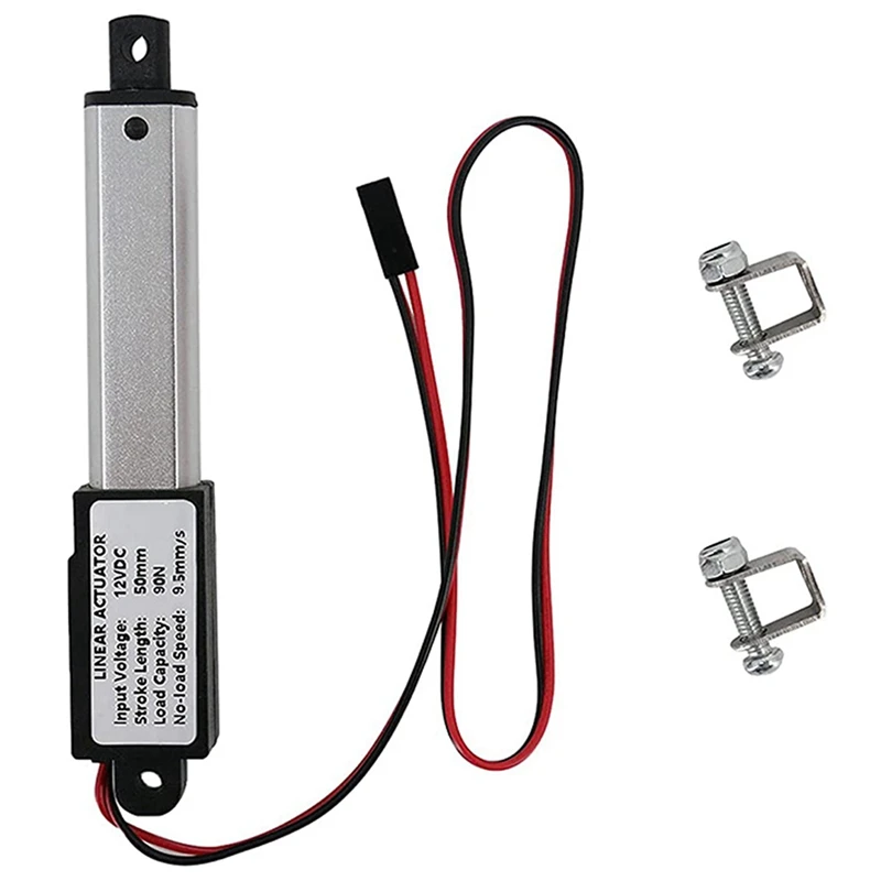 2X Micro-Linear Actuator,2 Inch Stroke, 90N/20.3Lb, Speed 9.5Mm/S Electric Waterproof Actuator Motor Linear Actuator 12V
2X Micro-Linear Actuator,2 Inch Stroke, 90N/20.3Lb, Speed 9.5Mm/S Electric Waterproof Actuator Motor Linear Actuator 12V