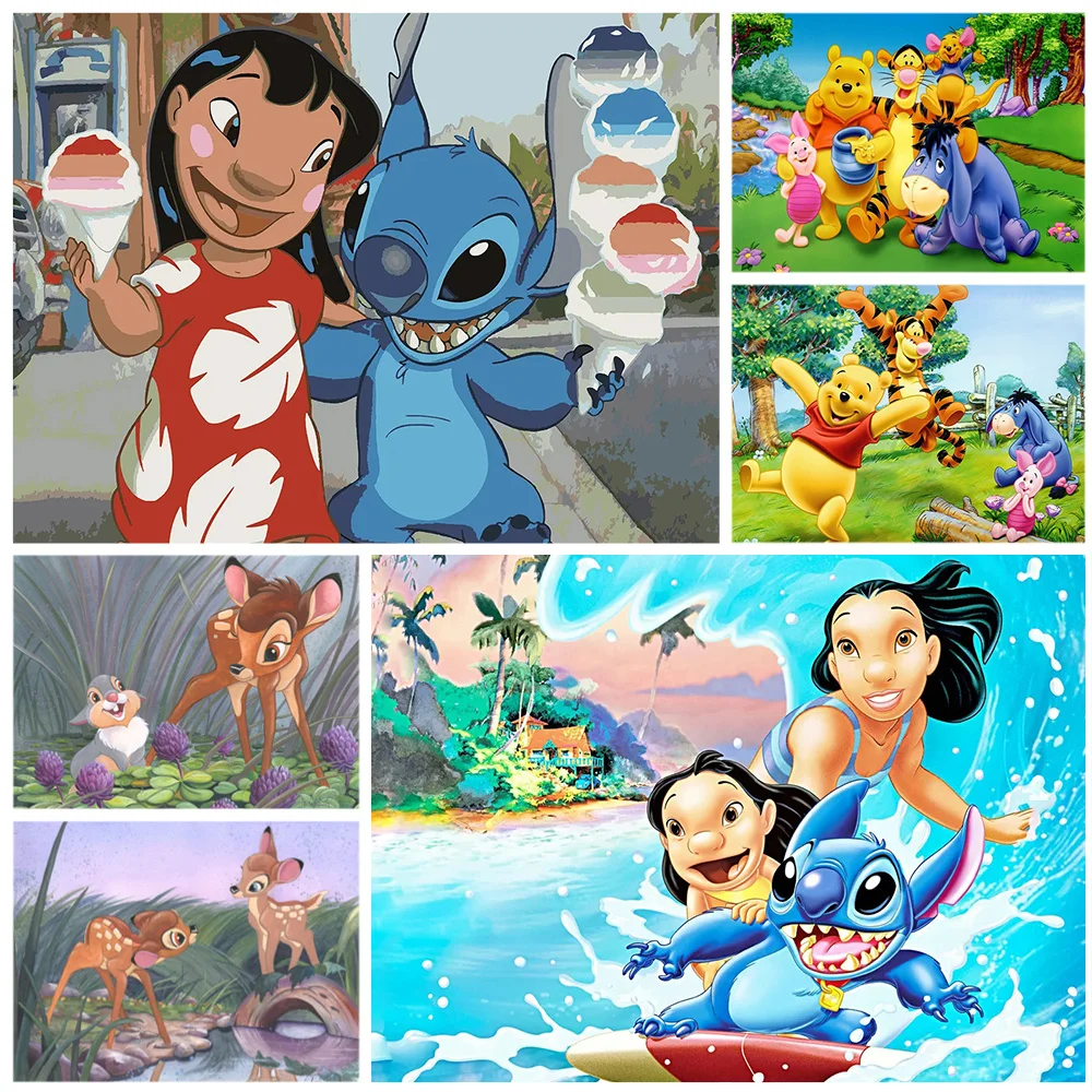 Алмазная 5D картина Disney, «сделай сам», мультфильм Лило и Стич, Винни-Пух, Бэмби, мозаика для домашнего декора
Алмазная 5D картина Disney, «сделай сам», мультфильм Лило и Стич, Винни-Пух, Бэмби, мозаика для домашнего декора
