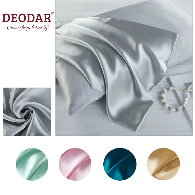 Deodar 200% Pure Natural Double-sided Silk Pillowcase Pillow Cover Satin Bedding Smooth Skin-friendly Antistatic Protect Skin
Deodar 200% Pure Natural Double-sided Silk Pillowcase Pillow Cover Satin Bedding Smooth Skin-friendly Antistatic Protect Skin