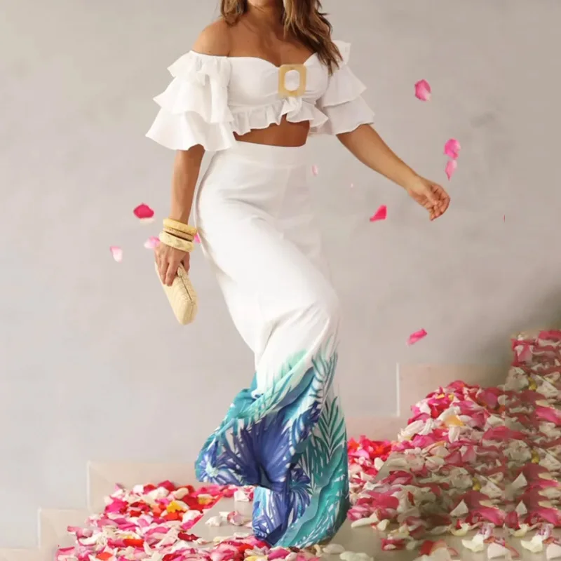 Crop Tank Top & Wide Leg Pants Set Y2k Vest Off Shoulder Matching Set Spring E-girl Vintage Boho Loose Work 2023 Suit Streetwear
Crop Tank Top & Wide Leg Pants Set Y2k Vest Off Shoulder Matching Set Spring E-girl Vintage Boho Loose Work 2023 Suit Streetwear
