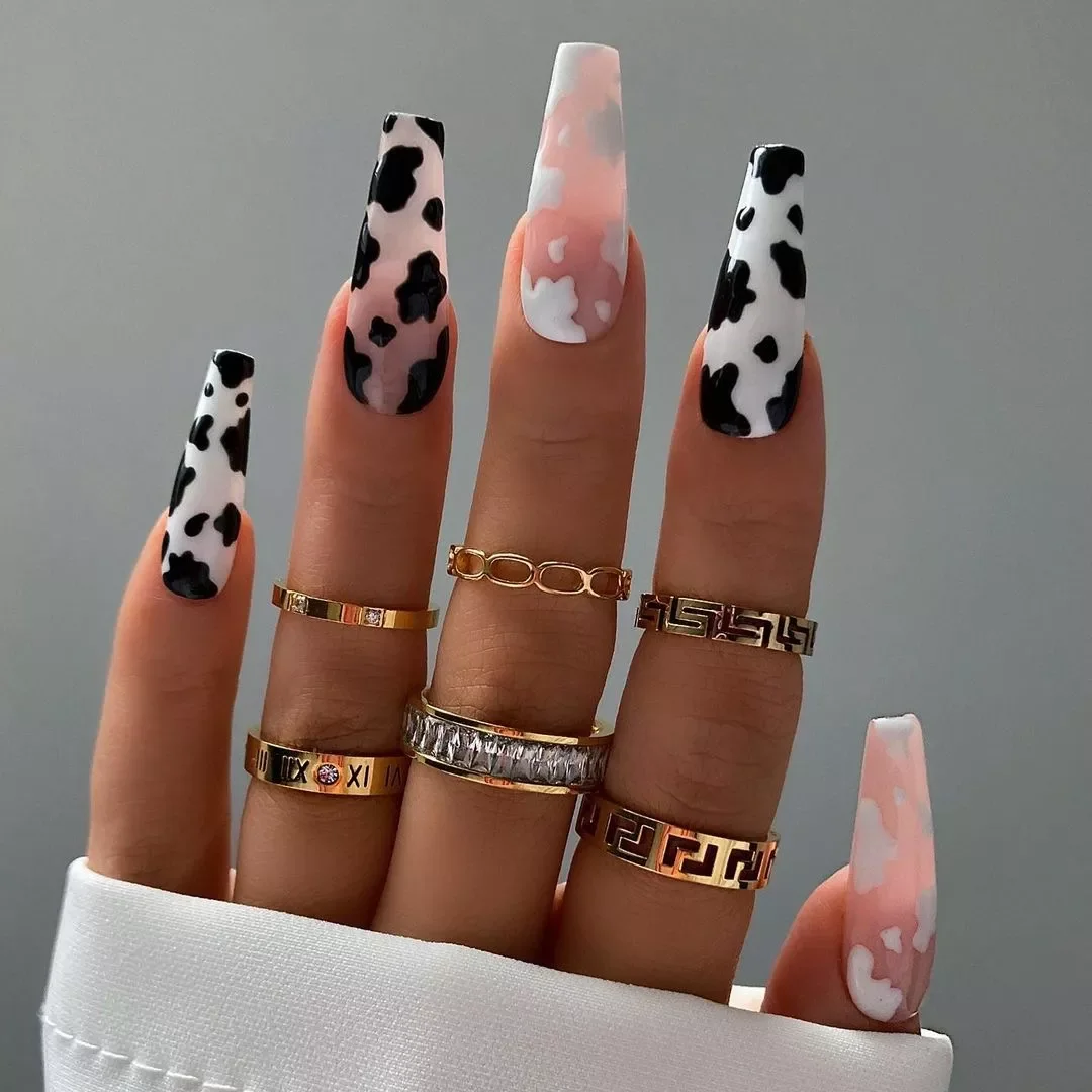 Long Coffin Fake Nail Black And White Plaque False Nails French Ballerina Artificial Full Cover Nail Tips Press On Nail
Long Coffin Fake Nail Black And White Plaque False Nails French Ballerina Artificial Full Cover Nail Tips Press On Nail