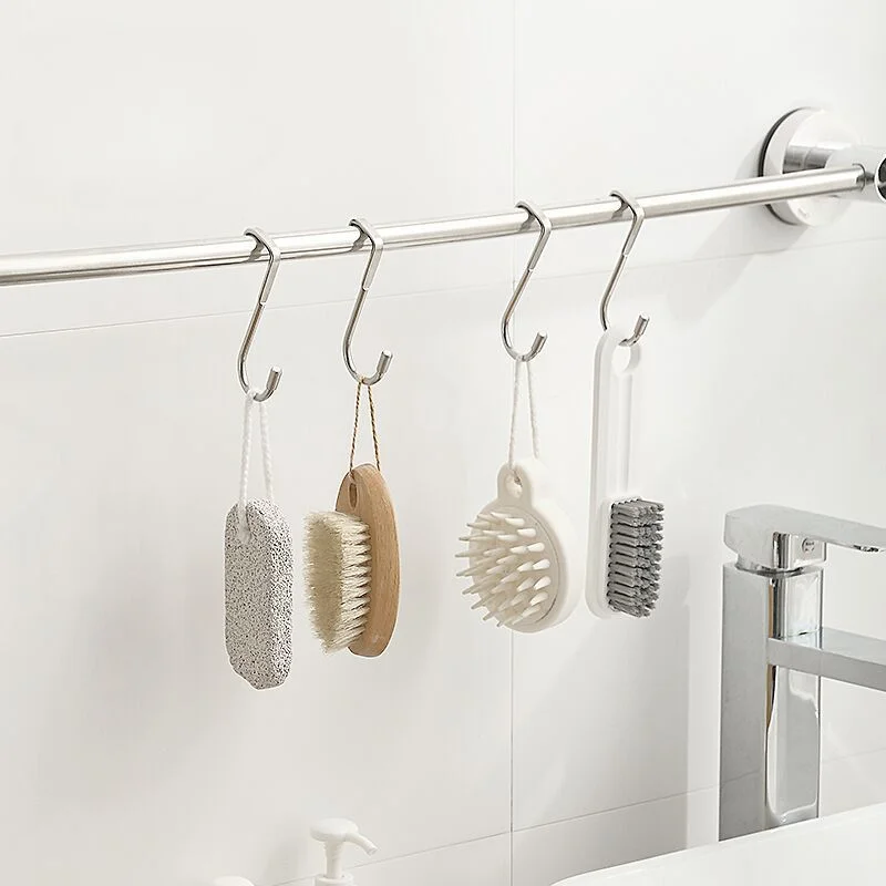 304 Free Punching Stainless Steel Hook Double S-Shape Hook Kitchen Bathroom Cabinet Door Back Type Coat Towel Storage Hanger
304 Free Punching Stainless Steel Hook Double S-Shape Hook Kitchen Bathroom Cabinet Door Back Type Coat Towel Storage Hanger