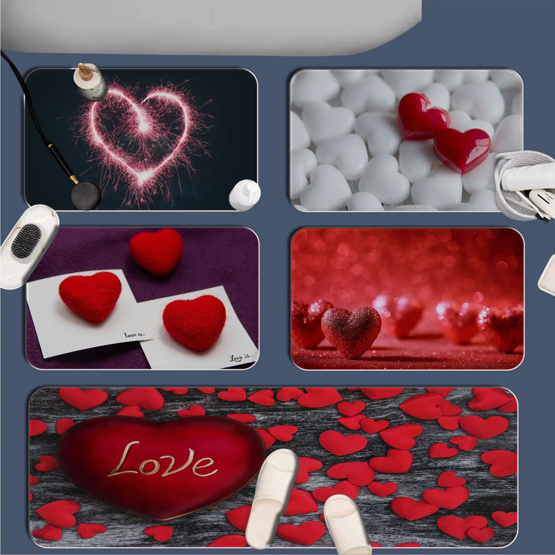 Love Heart Long Rugs Anti-slip Absorb Water Long Strip Cushion Bedroon Mat Bedside Area Rugs
Love Heart Long Rugs Anti-slip Absorb Water Long Strip Cushion Bedroon Mat Bedside Area Rugs