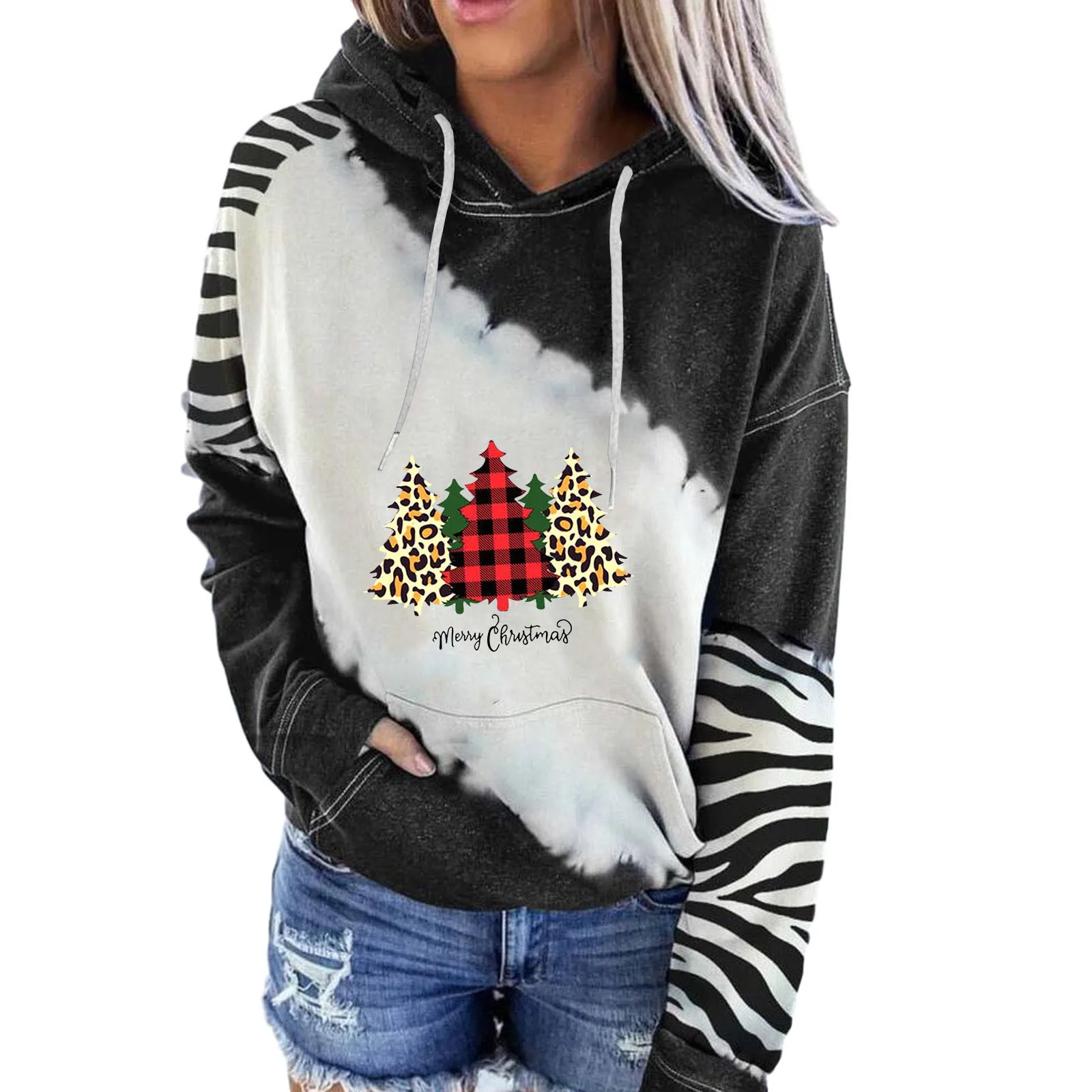 Ladies off The Shoulder Sweatshirts Women'S Christmas Printed Color Block Hooded Long Sleeve Pullover Sweaters Women Sleep
Ladies off The Shoulder Sweatshirts Women'S Christmas Printed Color Block Hooded Long Sleeve Pullover Sweaters Women Sleep