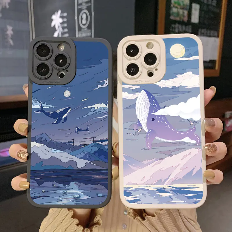 Fantasy Whale Phone Case For iPhone X XR XS 14 13 12 11 Pro Max SE2020 8 7 Plus Anime Colourful Whales Cloud Soft Silicone Cover
Fantasy Whale Phone Case For iPhone X XR XS 14 13 12 11 Pro Max SE2020 8 7 Plus Anime Colourful Whales Cloud Soft Silicone Cover