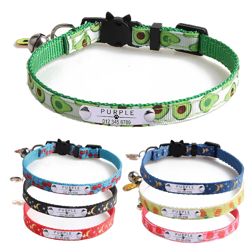 Cute Cat Collars with Moon Star Pendant Adjustable Puppy Kitten Necklace Fruits Pattern Cats Rabbit Collars with Bells Lettering
Cute Cat Collars with Moon Star Pendant Adjustable Puppy Kitten Necklace Fruits Pattern Cats Rabbit Collars with Bells Lettering