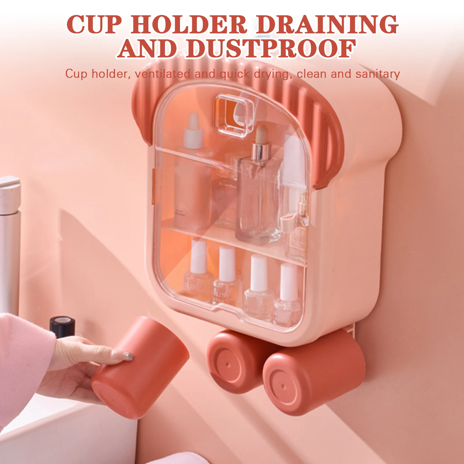 Wall-Mounted Toothbrush Storage Rack Multifunctional Drain Toothpaste Holder Easy Installation Toothbrush Organizer LB88
Wall-Mounted Toothbrush Storage Rack Multifunctional Drain Toothpaste Holder Easy Installation Toothbrush Organizer LB88