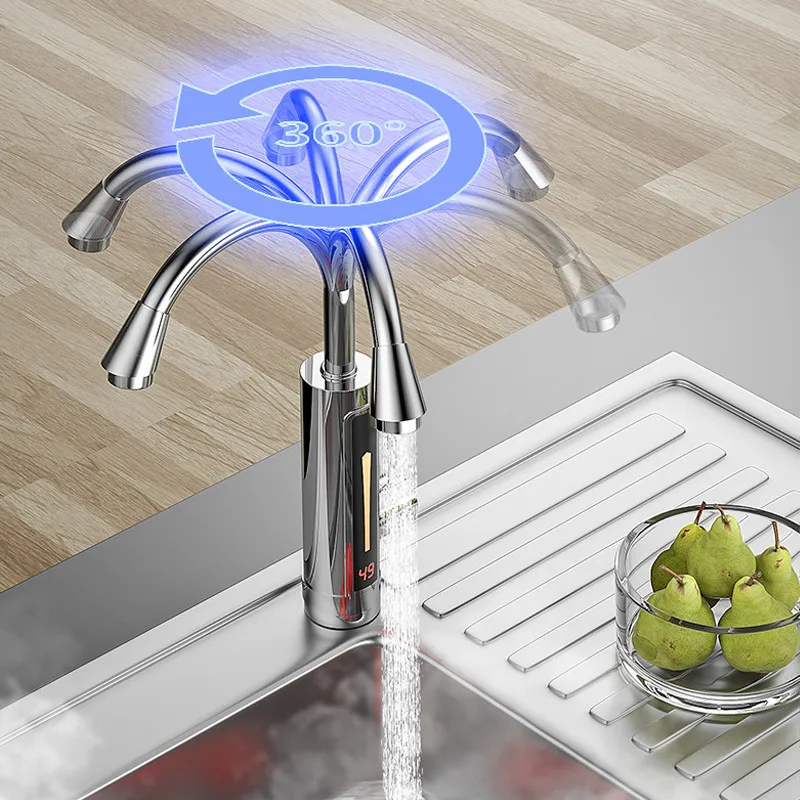 3300W Household Instant Electric Water Heater Faucet Tap Bathroom instantaneous water heater LED Light Temperature Display 220V
3300W Household Instant Electric Water Heater Faucet Tap Bathroom instantaneous water heater LED Light Temperature Display 220V