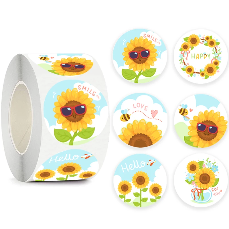 500pcs Sunflower Flowers Stickers Thank You Sticker Sealing Label for Business Handmade Baking Cake Kid Party Gift Decor Sticker
500pcs Sunflower Flowers Stickers Thank You Sticker Sealing Label for Business Handmade Baking Cake Kid Party Gift Decor Sticker