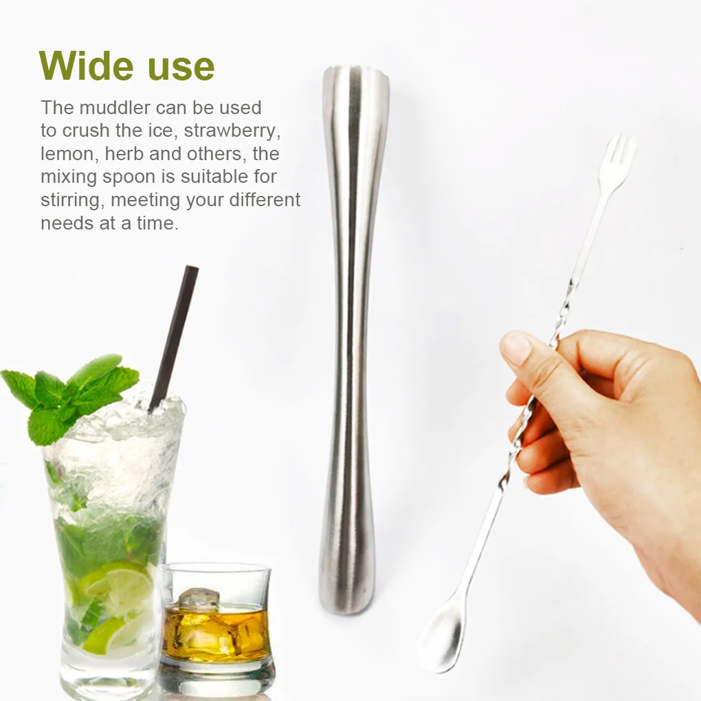 Wine Muddler Stainless Steel Muddle Ice Crusher Crushed Household Spiral Mixing Stick Drink Spoon Tools Kitchen
Wine Muddler Stainless Steel Muddle Ice Crusher Crushed Household Spiral Mixing Stick Drink Spoon Tools Kitchen