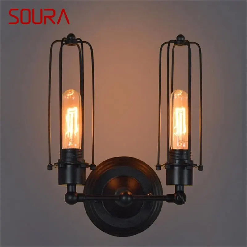 SOURA Classical Wall Lamp Indoor LED Industrial Retro Fixtures Lighting Loft Simple Design Sconce
SOURA Classical Wall Lamp Indoor LED Industrial Retro Fixtures Lighting Loft Simple Design Sconce