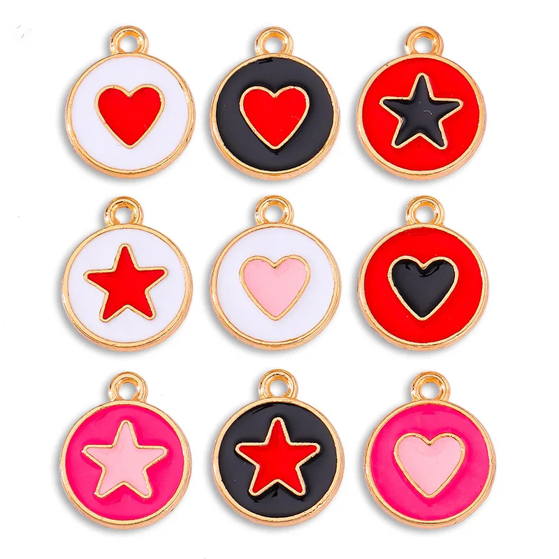 20Pcs 12*14 Colorful Dripping Oil Alloy Enamel Cute Star Love Heart Charms Pendant For DIY Earring Bracelet Jewelry Ornament
20Pcs 12*14 Colorful Dripping Oil Alloy Enamel Cute Star Love Heart Charms Pendant For DIY Earring Bracelet Jewelry Ornament