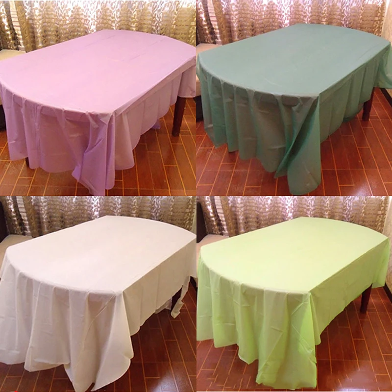 Plastic Disposable Solid Color Party Tablecloth Birthday Party Wedding Waterproof Tablecloth Rectangle Desk Cloth Party Items
Plastic Disposable Solid Color Party Tablecloth Birthday Party Wedding Waterproof Tablecloth Rectangle Desk Cloth Party Items