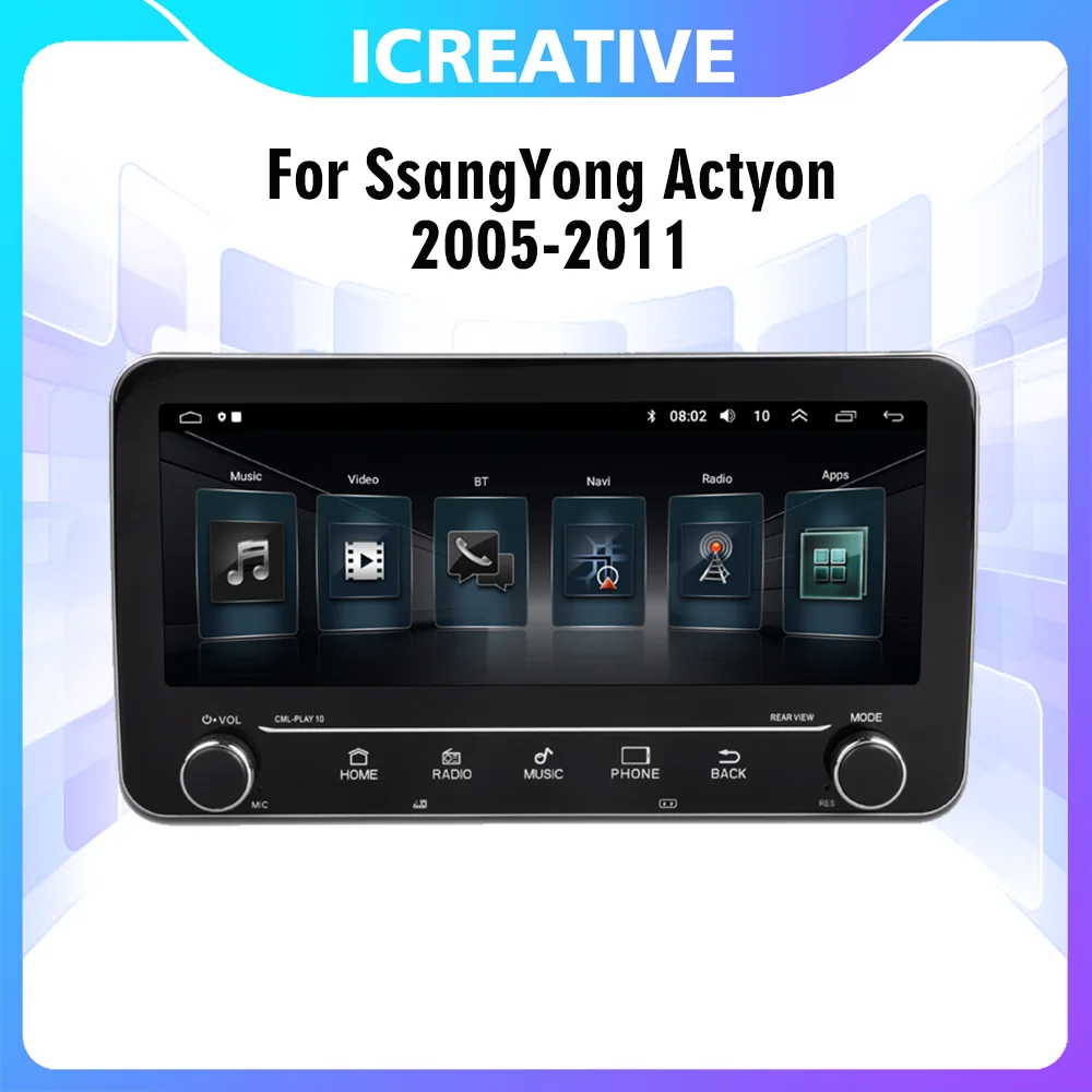 Android RDS Car Multimedia Player Audio For SsangYong Actyon 2005-2011 2 Din 10.25 FM BT GPS Navigation Autoradio Head Unit
Android RDS Car Multimedia Player Audio For SsangYong Actyon 2005-2011 2 Din 10.25 FM BT GPS Navigation Autoradio Head Unit