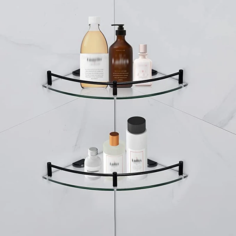 Bathroom Shelves, Bathroom Glass Corner Shelf Wall Mounted ,Tempered Glass Shelf For Storing Shower Gel/Soap
Bathroom Shelves, Bathroom Glass Corner Shelf Wall Mounted ,Tempered Glass Shelf For Storing Shower Gel/Soap
