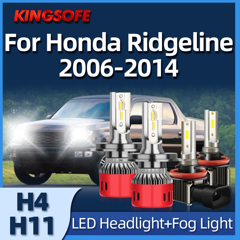 

Фары головного света Roadsun, 2/4 шт., H4, противотуманные фары H11 6000K, подходят для Honda Ridgeline 2006 2007 2008 2009 2010 2011 2012 2013