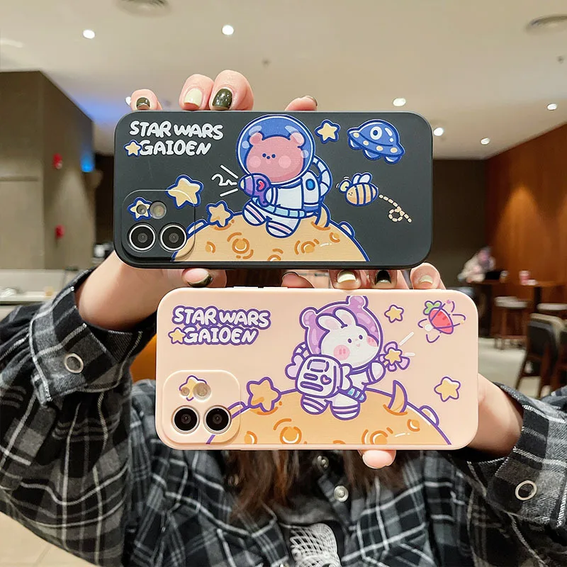 Cute space Rabbit Phone Cases For iPhone 11 12 13 Pro MAX 6 6S 7 8 Plus XS 12 13 Mini X XR SE 2020 Silicone Back Cover Fanda
Cute space Rabbit Phone Cases For iPhone 11 12 13 Pro MAX 6 6S 7 8 Plus XS 12 13 Mini X XR SE 2020 Silicone Back Cover Fanda