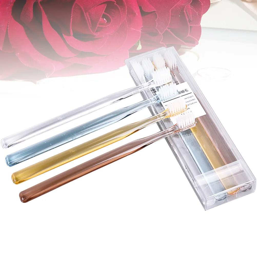 8pcs in Two Boxes Bristle Crystal Transparent Toothbrushes for Travel Home Use(Assorted Color)
8pcs in Two Boxes Bristle Crystal Transparent Toothbrushes for Travel Home Use(Assorted Color)