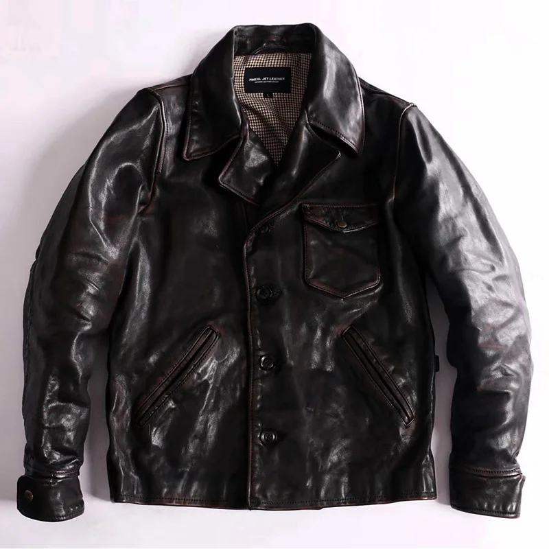 Super Fast Shipping Genuine Horse Leather Jacket Men's Top Quality Vintage Classic Horsehide Motorcycle Rider Jacket Black Coat
Super Fast Shipping Genuine Horse Leather Jacket Men's Top Quality Vintage Classic Horsehide Motorcycle Rider Jacket Black Coat