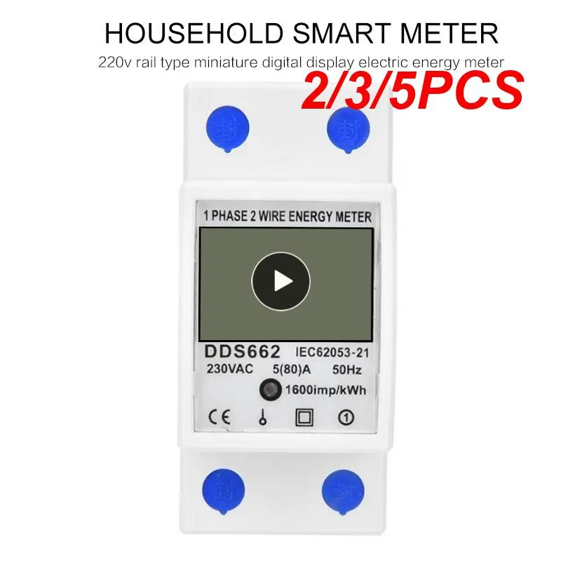 2/3/5PCS Two Wire Electric Din Rail Kwh Single Phase Energy Electric Meter Ac 230v 50hz Wattmeter Power Consumption
2/3/5PCS Two Wire Electric Din Rail Kwh Single Phase Energy Electric Meter Ac 230v 50hz Wattmeter Power Consumption