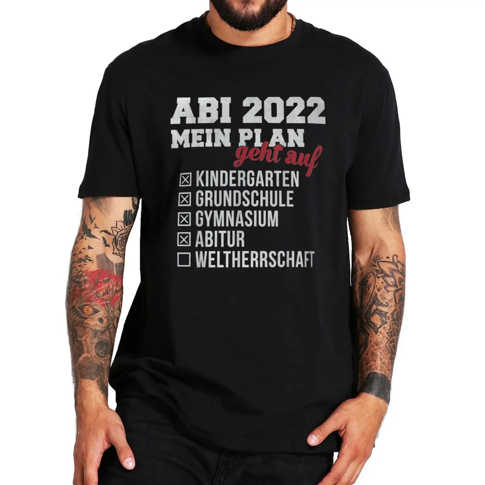 Abitur ABI 2022 Plan T Shirt Funny Graduation 2022 Saying Classic T-Shirt Short Sleeve 100% Cotton EU Size Casual Tee Shirts
Abitur ABI 2022 Plan T Shirt Funny Graduation 2022 Saying Classic T-Shirt Short Sleeve 100% Cotton EU Size Casual Tee Shirts