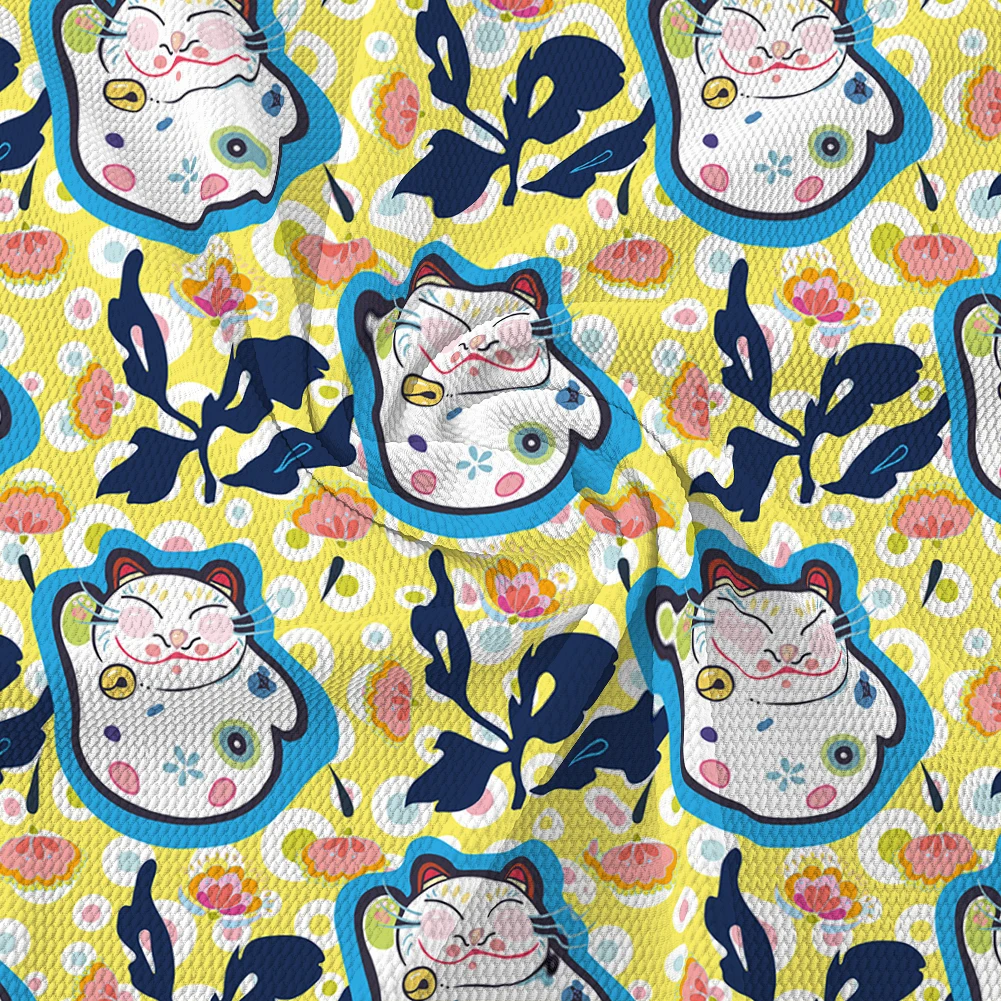 50*145cm Lucky CatPrint Bullet Strech Cotton Fabric for DIY Home Tex Bags Handmade Materials
50*145cm Lucky CatPrint Bullet Strech Cotton Fabric for DIY Home Tex Bags Handmade Materials
