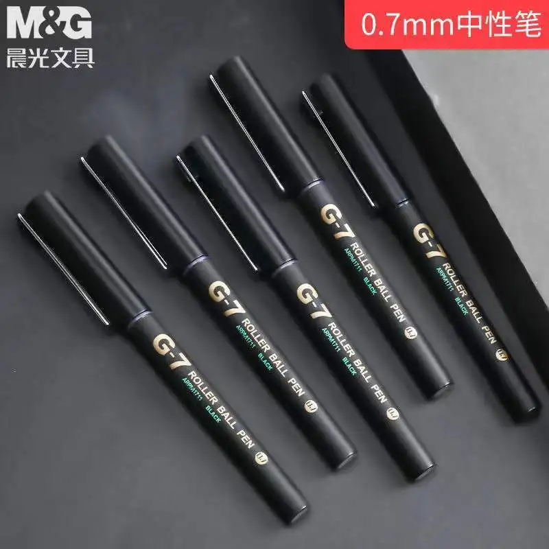 M&G Quick-drying Gel Pen G-7 Straight Liquid Gel Pen 0.7mm Large Capacity Black Signature Pen
M&G Quick-drying Gel Pen G-7 Straight Liquid Gel Pen 0.7mm Large Capacity Black Signature Pen