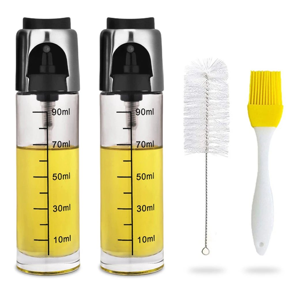 2pcs Oil Spray Bottle Scaled Cooking BBQ Baking Oil Vinegar Spray Bottles Water Pump Oil Dispenser Kitchen Oil Bottle Tool 90ml
2pcs Oil Spray Bottle Scaled Cooking BBQ Baking Oil Vinegar Spray Bottles Water Pump Oil Dispenser Kitchen Oil Bottle Tool 90ml
