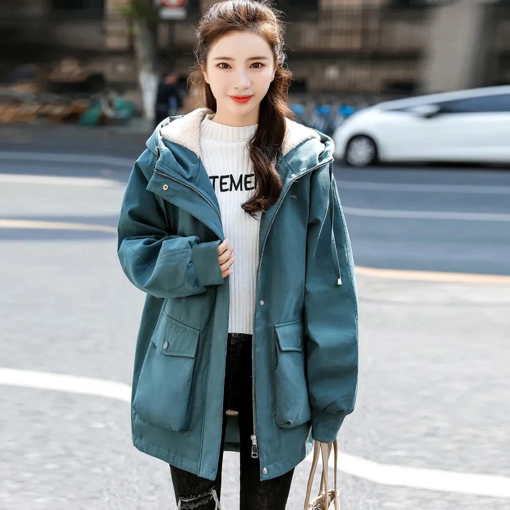 Down Cotton Jacket Women Autumn Winter 2023 New Hooded Large Size Cotton Coat Korean style Casual Loose Thick Parkas Womens
Down Cotton Jacket Women Autumn Winter 2023 New Hooded Large Size Cotton Coat Korean style Casual Loose Thick Parkas Womens