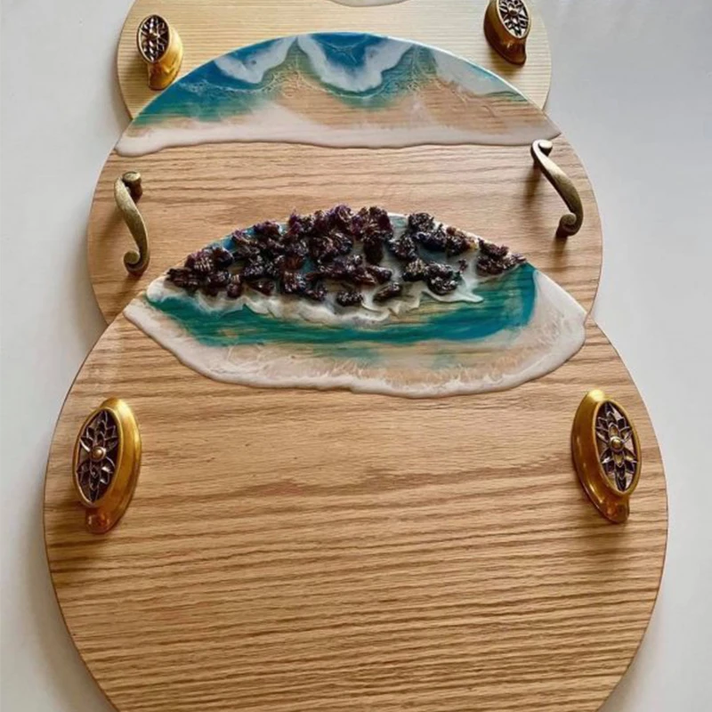 Eco-Friendly Restaurant Resin Wooden Platters Home Decoration Serving Plastic Customized Serving Epoxy Resin Trays
Eco-Friendly Restaurant Resin Wooden Platters Home Decoration Serving Plastic Customized Serving Epoxy Resin Trays