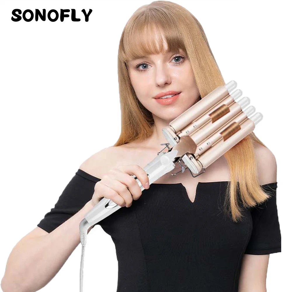 

SONOFLY 22mm Five-Barrel Hair Curler Electric Professional Hairdressing Curling Iron Styling Tools For All Hair Types JF-570