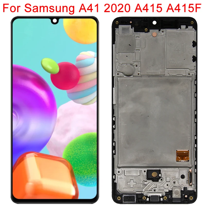100% Original 6.1" AMOLED For Samsung Galaxy A41 SM-A415F A415 LCD Display Touch Screen Digitizer Assembly Replacement Parts
100% Original 6.1" AMOLED For Samsung Galaxy A41 SM-A415F A415 LCD Display Touch Screen Digitizer Assembly Replacement Parts