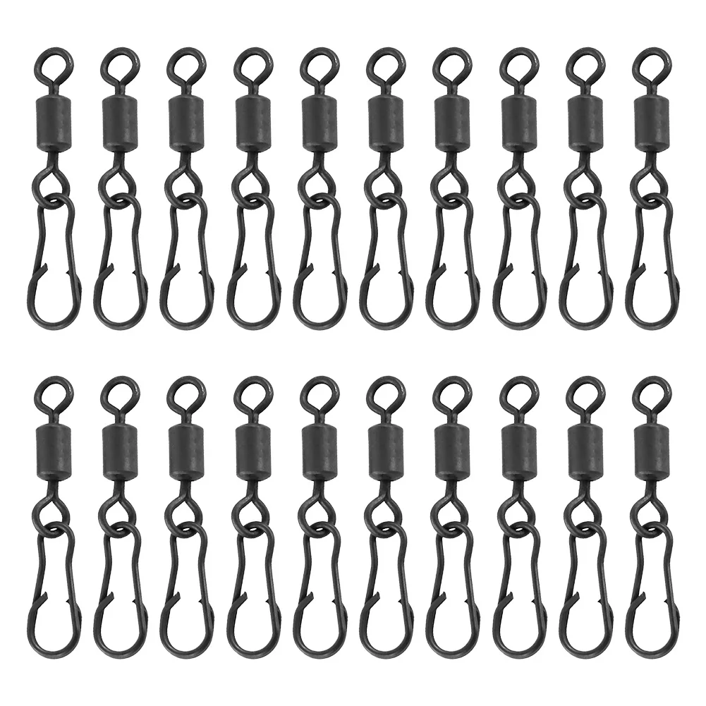 20pcs Carp Fishing Swivel Quick Change Hooklink Clips Link Rig Rings Q-Shaped Fishing Connector Fishing Tackle Accessories
20pcs Carp Fishing Swivel Quick Change Hooklink Clips Link Rig Rings Q-Shaped Fishing Connector Fishing Tackle Accessories