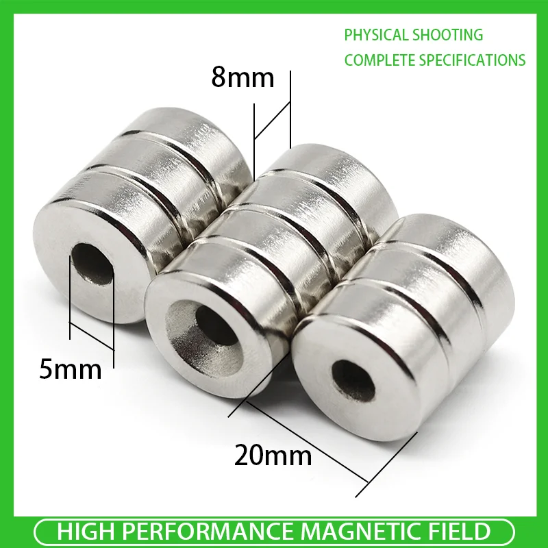 2~30PCS Neodymium Magnets 20x8-5mm NdFeB N35 Round Super Powerful Strong Permanent Magnet 20mm x 8mm Hole 5mm
2~30PCS Neodymium Magnets 20x8-5mm NdFeB N35 Round Super Powerful Strong Permanent Magnet 20mm x 8mm Hole 5mm