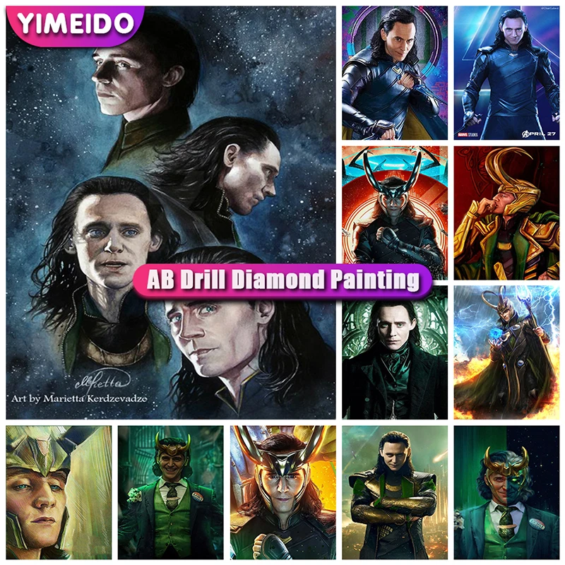 Disney AB Diamond Painting Mosaic Marvel Loki 5D DIY Diamond Embroidery Cartoon Movie Poster Cross Stitch Kit Art for Children
Disney AB Diamond Painting Mosaic Marvel Loki 5D DIY Diamond Embroidery Cartoon Movie Poster Cross Stitch Kit Art for Children