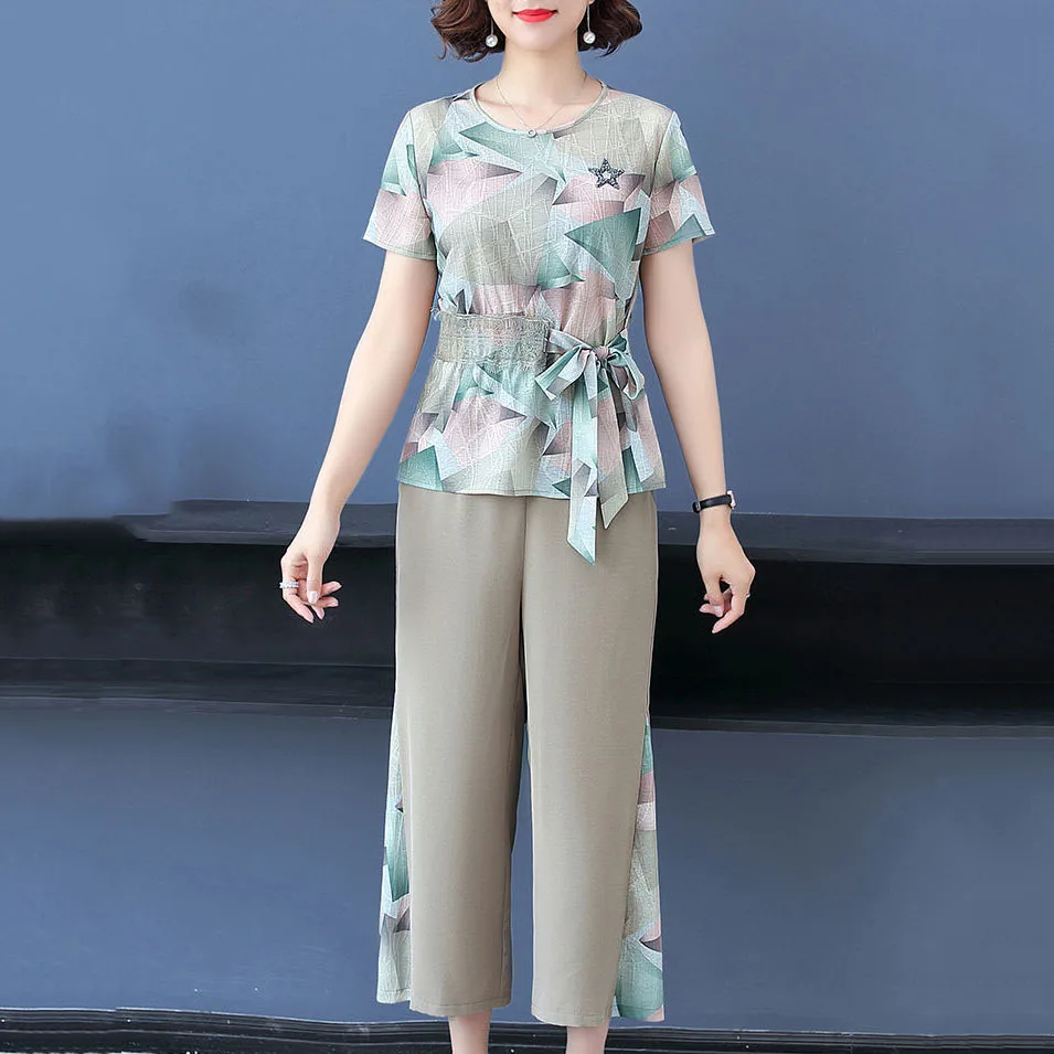 Wide Leg Pants Suits Female 2022 Summer New Two-piece Set Womens Outfits Fashion Casual 2 Piece set Chiffon Clothing Femme Mujer
Wide Leg Pants Suits Female 2022 Summer New Two-piece Set Womens Outfits Fashion Casual 2 Piece set Chiffon Clothing Femme Mujer