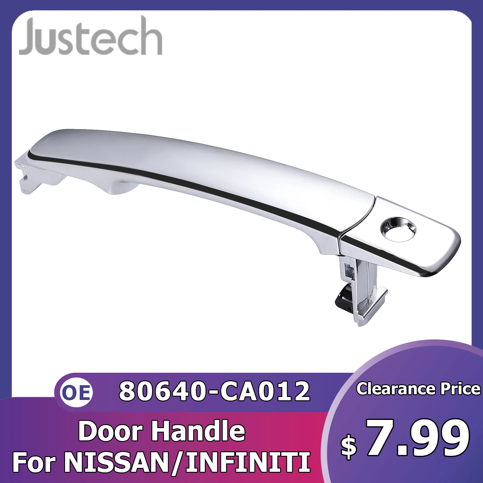 Ручка внешняя для дверей, Justech 80640-CA012, 80645-JG01A, правая или задняя, левая и правая, для ниснов INFINITI, FX35, FX45
Ручка внешняя для дверей, Justech 80640-CA012, 80645-JG01A, правая или задняя, левая и правая, для ниснов INFINITI, FX35, FX45