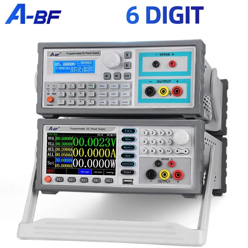 A-BF Programmable Linear DC Regulated Power Supply 6 Digit Adjustable Power Bench Source Color Screen Voltage Current Regulator
A-BF Programmable Linear DC Regulated Power Supply 6 Digit Adjustable Power Bench Source Color Screen Voltage Current Regulator
