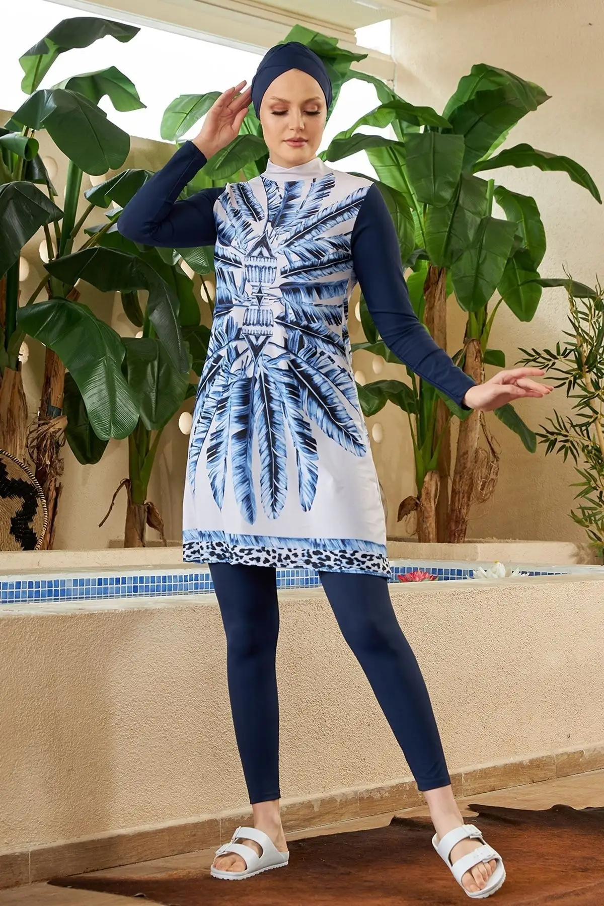 Muslim Burkinis Design Full Cover Blue Swimwear Full Cover Blue Swimwear Modest Summer Clothing Hijab Sport Swimsuit Islamic Full Cover
Muslim Burkinis Design Full Cover Blue Swimwear Full Cover Blue Swimwear Modest Summer Clothing Hijab Sport Swimsuit Islamic Full Cover