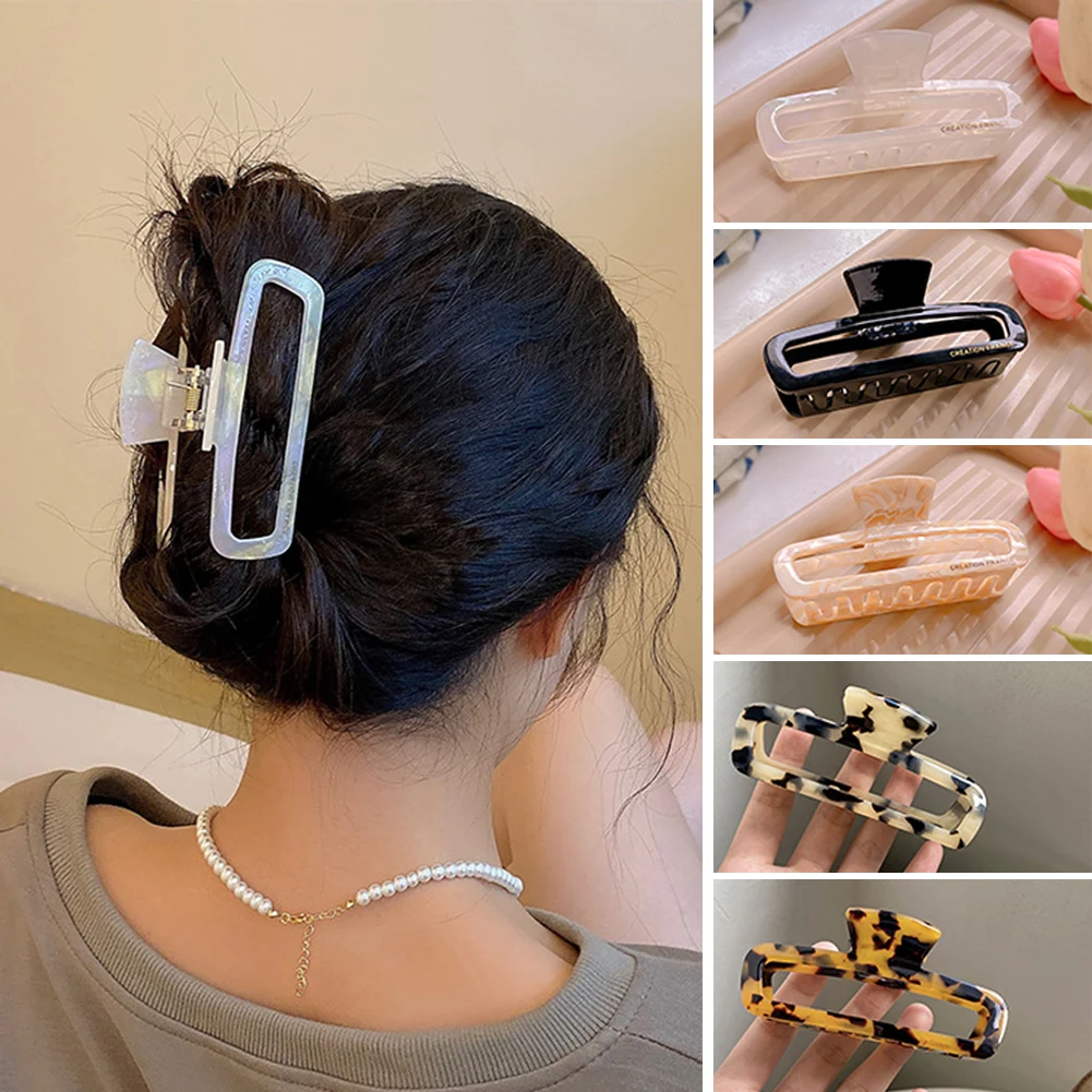 Vintage Hair Claw Hair Clip Acetate Hair Claws Headwear for Women Shark Clip Geometric Hairpin Makeup Bath Hair Accessories
Vintage Hair Claw Hair Clip Acetate Hair Claws Headwear for Women Shark Clip Geometric Hairpin Makeup Bath Hair Accessories