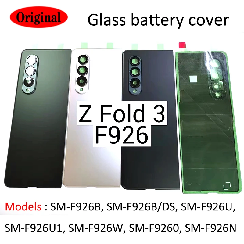 Original For Samsung Galaxy Z Fold3 5G Z Fold 3 F926 F926B F926U Back Rear Glass Battery Cover Housing Replacement + Camera Lens
Original For Samsung Galaxy Z Fold3 5G Z Fold 3 F926 F926B F926U Back Rear Glass Battery Cover Housing Replacement + Camera Lens