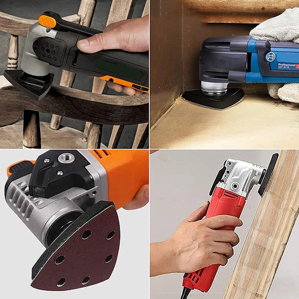 New Attachment Element Durable Sanding Pads Sandpaper Triangle Woodworking 4pcs Abrasives Accessory Commercial
New Attachment Element Durable Sanding Pads Sandpaper Triangle Woodworking 4pcs Abrasives Accessory Commercial