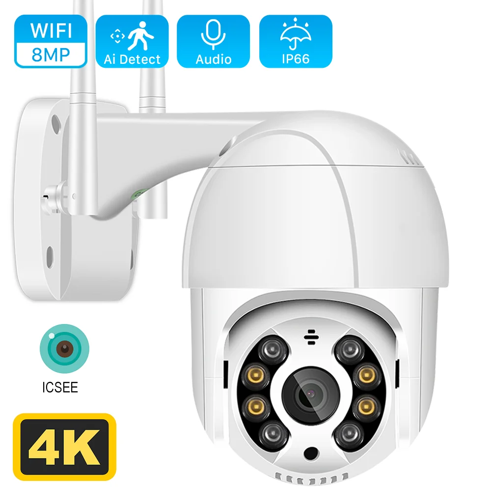 2MP 4MP 8MP 4K Wireless PTZ Camera Color Night Vision Wifi IP Camera Outdoor H.265 5MP Ai Auto Tracking CCTV Surveillance Cam
2MP 4MP 8MP 4K Wireless PTZ Camera Color Night Vision Wifi IP Camera Outdoor H.265 5MP Ai Auto Tracking CCTV Surveillance Cam